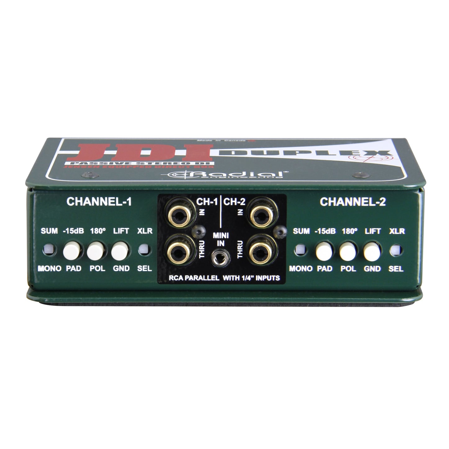 Radial Duplex Premium Stereo Passive DI Box
