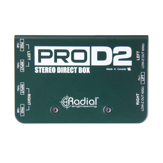 Radial ProD2 Stereo Passive Direct Box Top