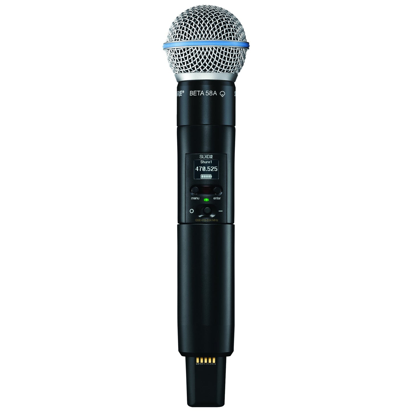 Shure SLXD24D/B58 Dual Wireless Handheld Microphone System | Frequency: G58 (470-514 MHz)