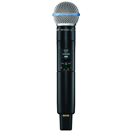 Shure SLXD24D/B58 Dual Wireless Handheld Microphone System | Frequency: G58 (470-514 MHz)