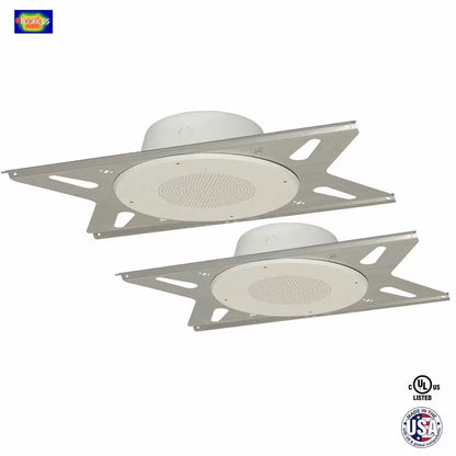 Lowell RPAK-810-72 8" Dual Cone Ceiling Speaker Kit With Enclosure