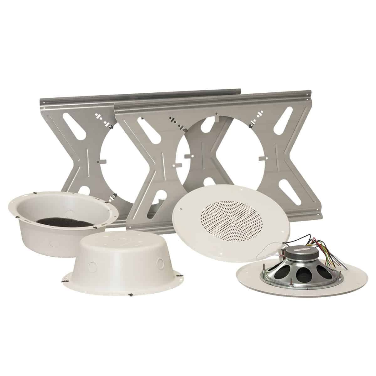 Lowell RPAK-810-72 8" Dual Cone Ceiling Speaker Kit With Enclosure
