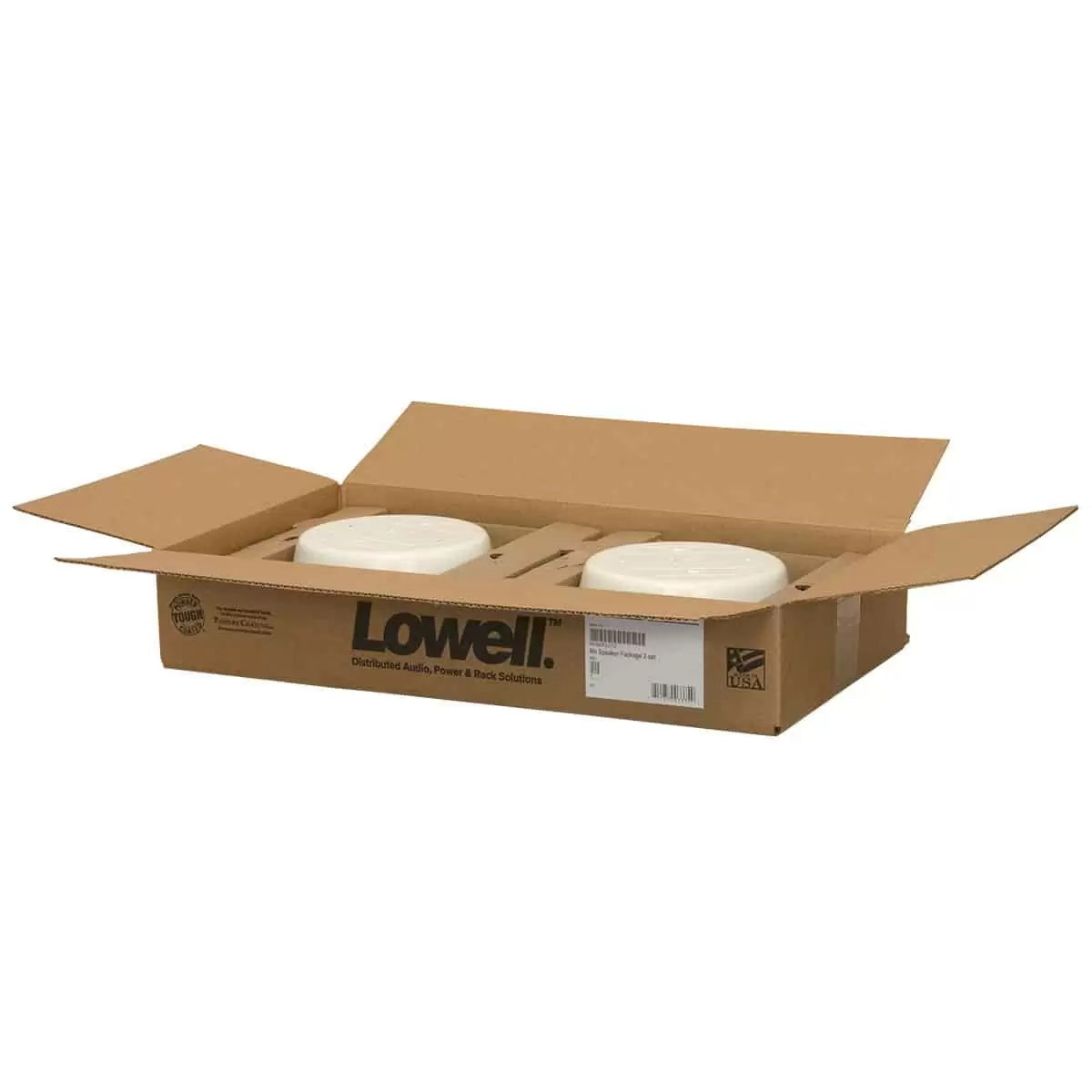 Lowell RPAK-810-72 8" Dual Cone Ceiling Speaker Kit With Enclosure