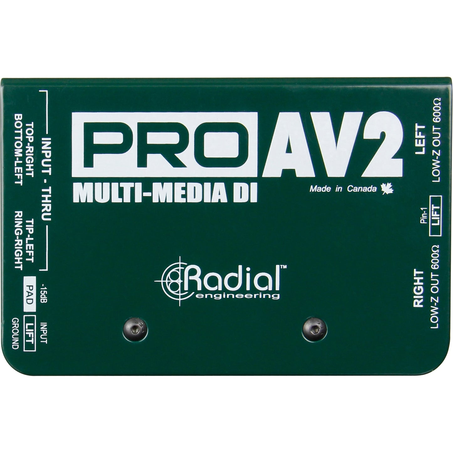 Radial PROAV2 Stereo Passive Multimedia Direct Box