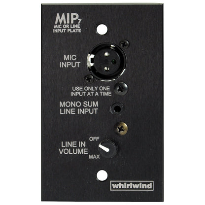 Whirlwind MIP7 Media Input Wall Plate