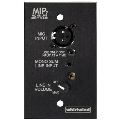 Whirlwind MIP7 Media Input Wall Plate