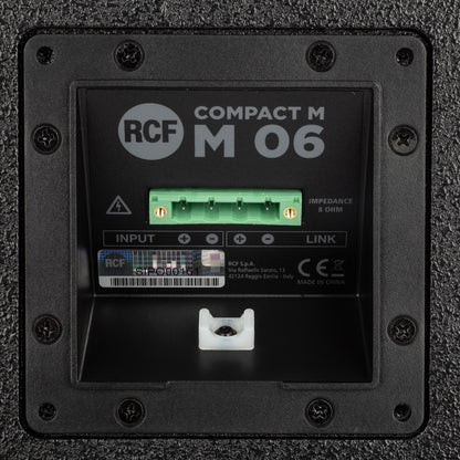 RCF COMPACT M 06 6-Inch Compact Surface Mount Speaker | Color: Black