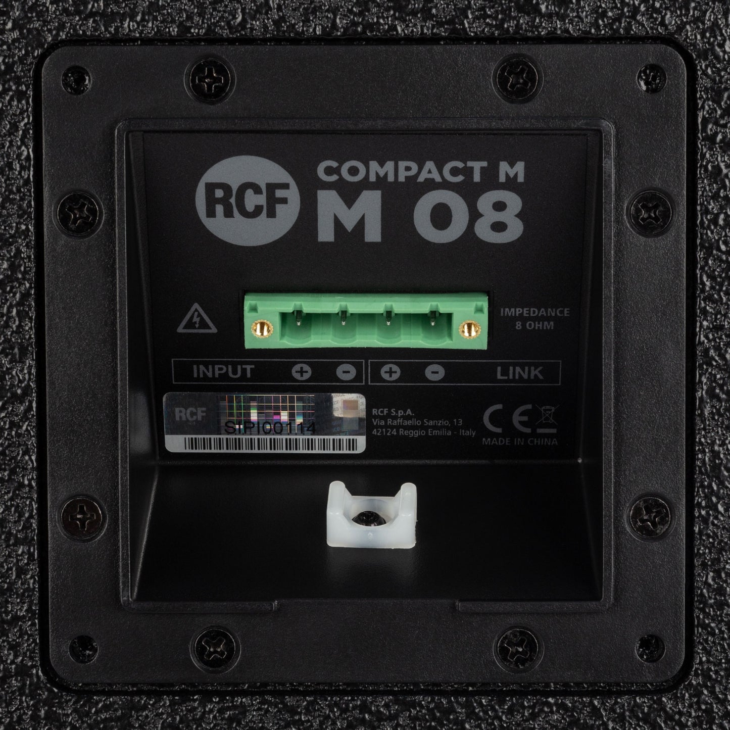 RCF COMPACT M 08 8-Inch Compact Surface Mount Speaker | Color: Black