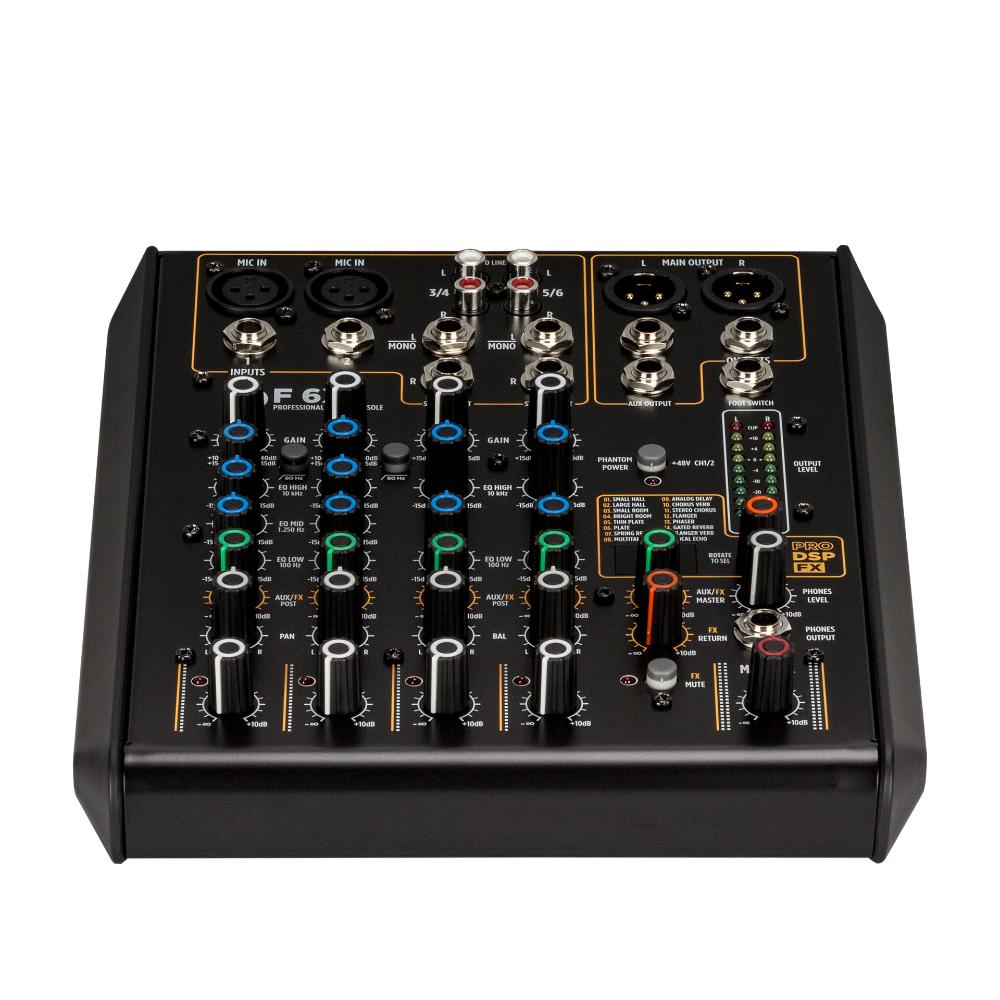 RCF F 6X Channel Mixing Console, Black