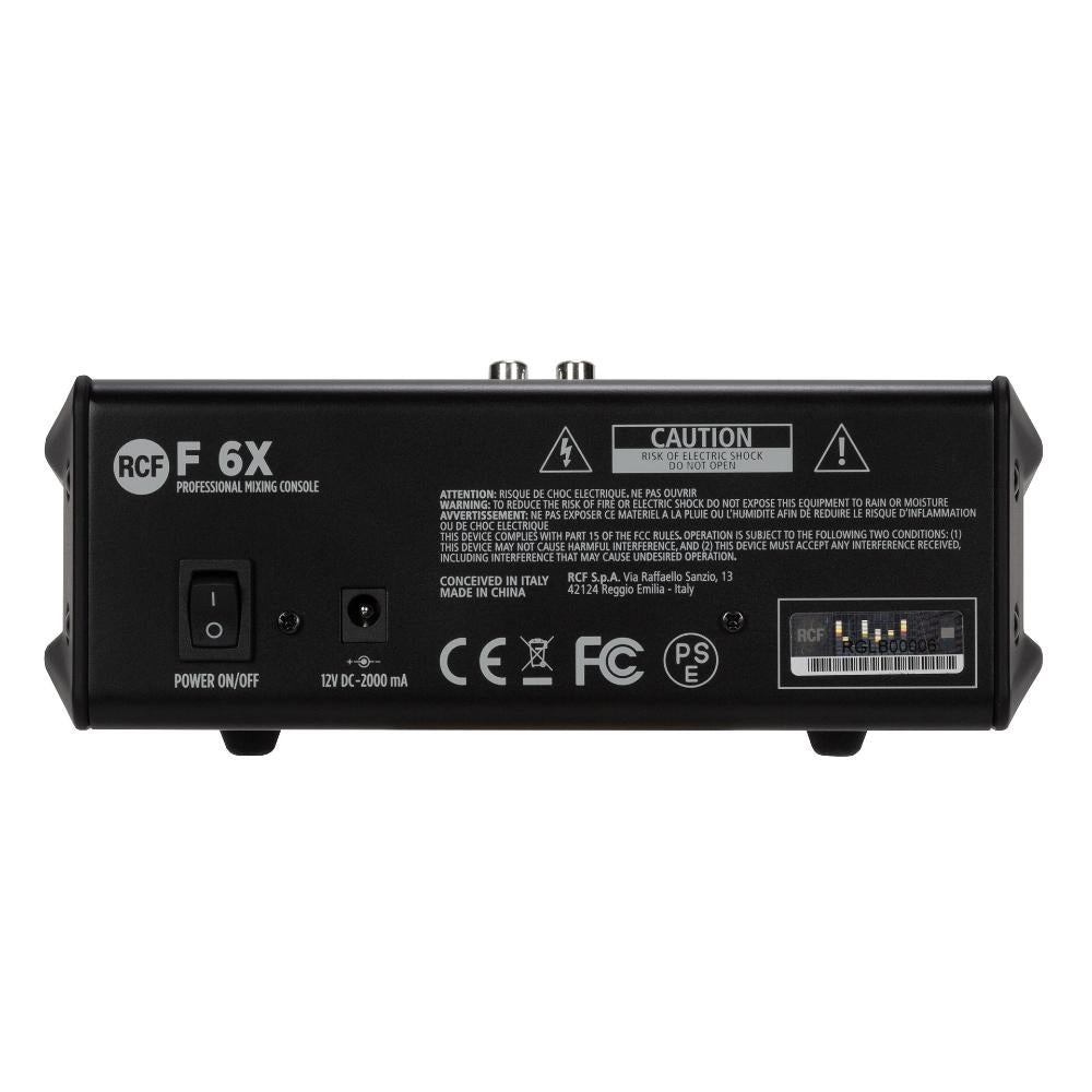 RCF F 6X Channel Mixing Console, Black