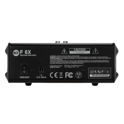 RCF F 6X Channel Mixing Console, Black