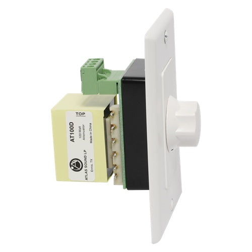 AtlasIED AT100D 100W Deluxe Decora Plate Mounted Attenuator