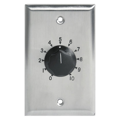 AtlasIED AT35 35-Watt Single Gang Stainless Steel Attenuator