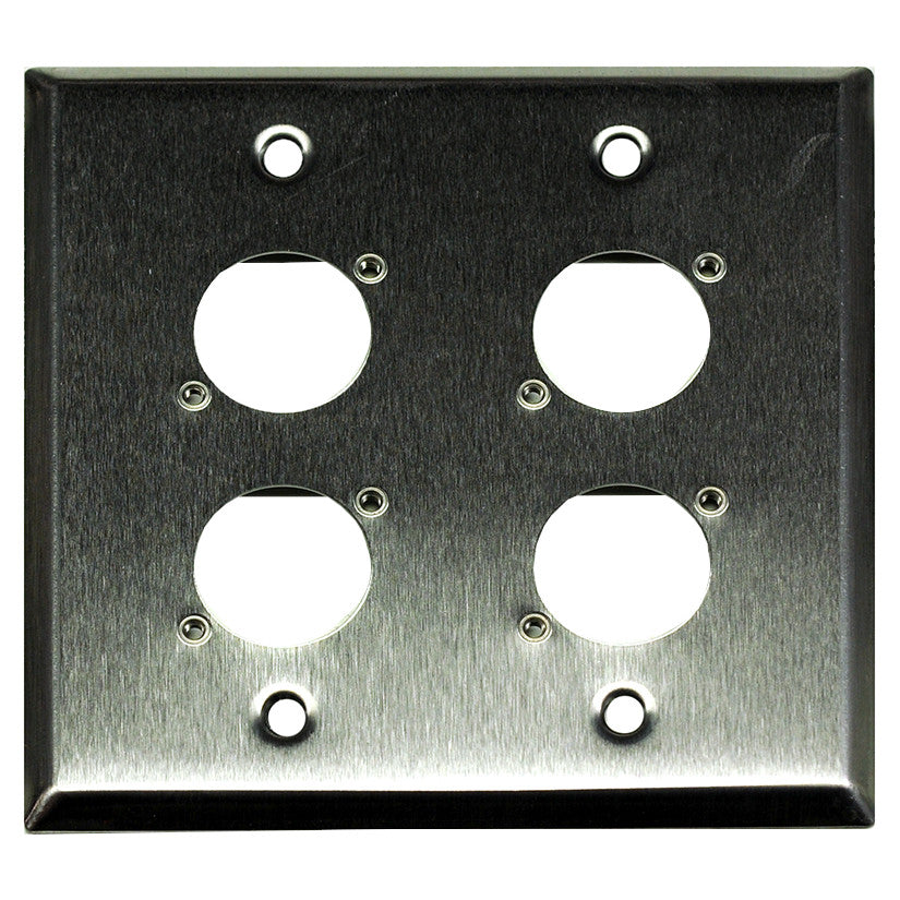 Whirlwind WP2/4NDH Neutrik D XLR Wall Plate