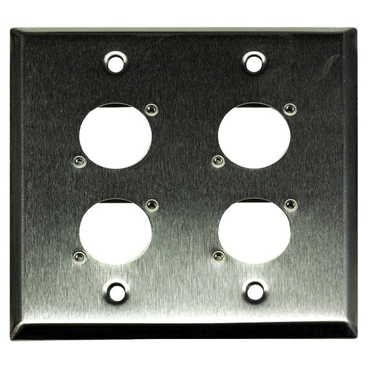 Whirlwind WP2/4NDH Neutrik D XLR Wall Plate
