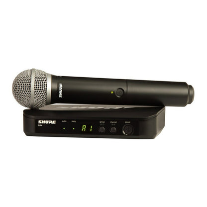 Shure BLX24/PG58 Wireless Vocal System Front with Mic