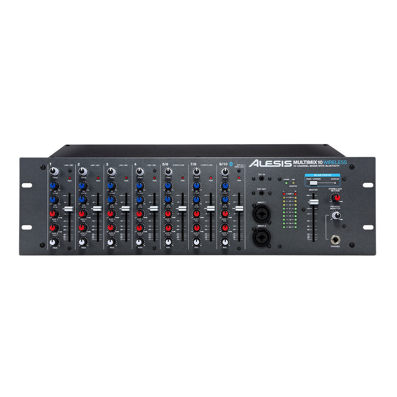 Alesis MultiMix 10 Wireless 10-Channel Rackmount Mixer with Bluetooth