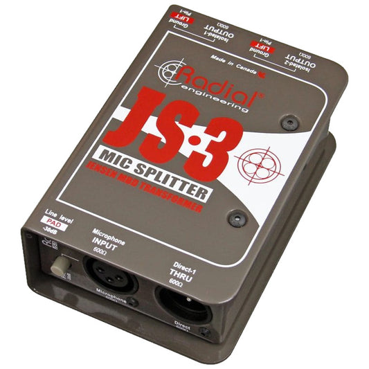 Radial JS3 Passive 3-Way Microphone Splitter