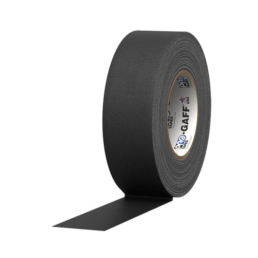 Pro Tapes 2-Inch x 55 Yard ProGaff Gaffer's Cloth Tape | Color: Black