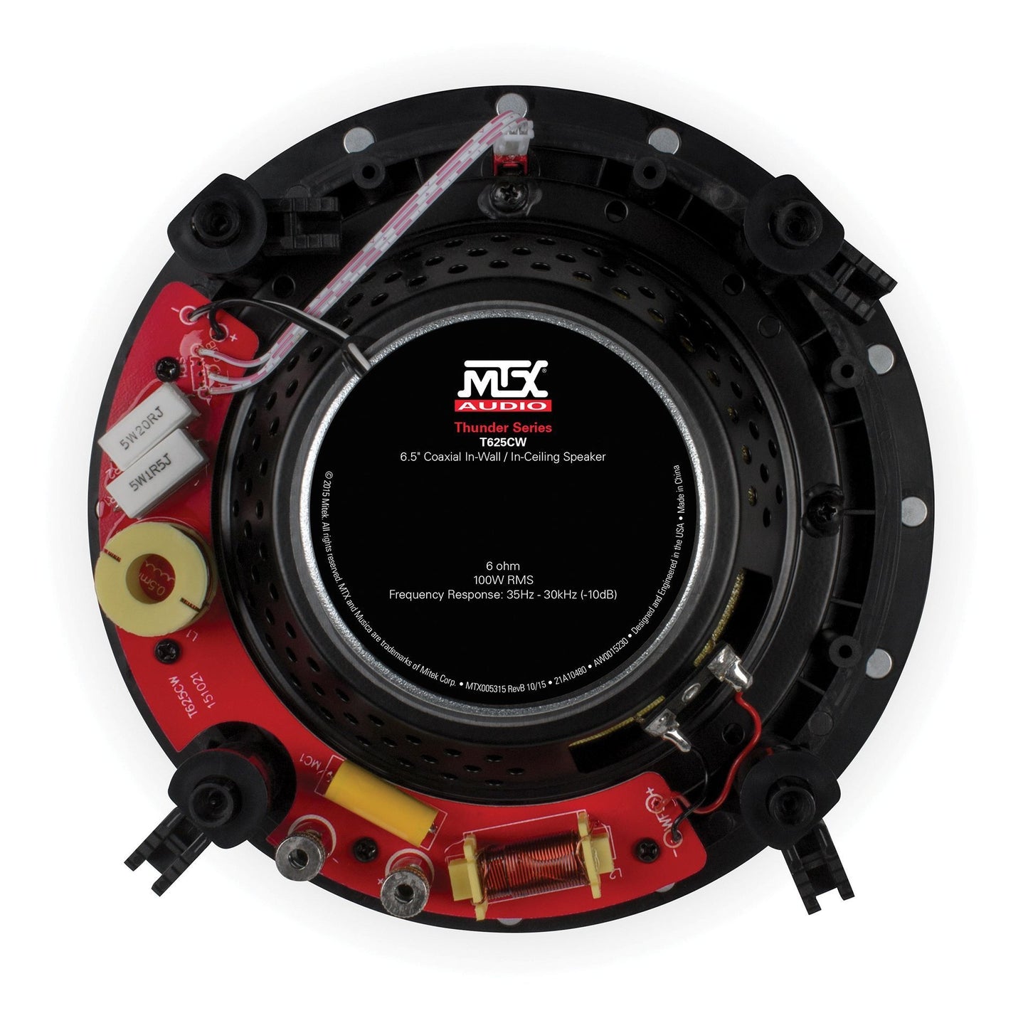 AtlasIED T625CW 6.5" 2-Way In-Wall In-Ceiling Speaker