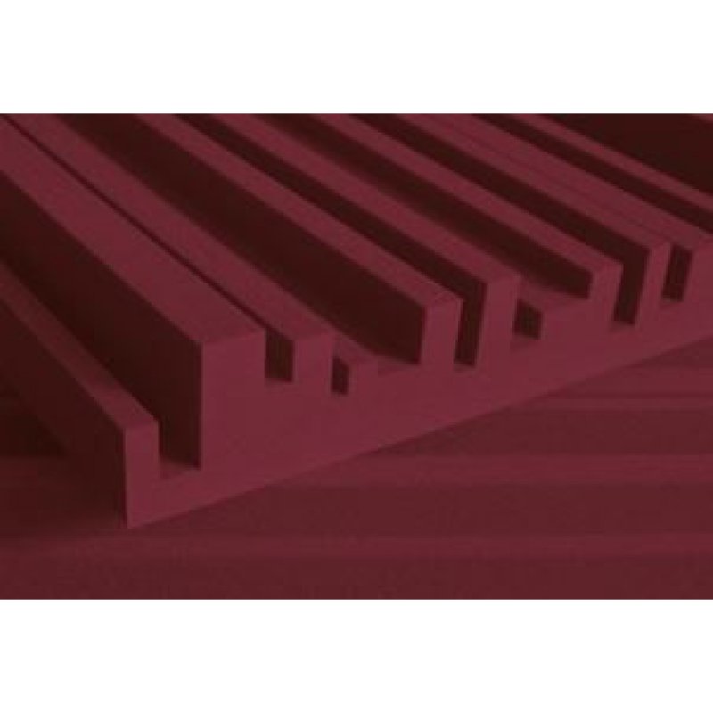 AURACO 4METROBUR 4" Studiofoam Metro Mid-High Absorber (6-pack, 2'x4'x4", Burgundy)