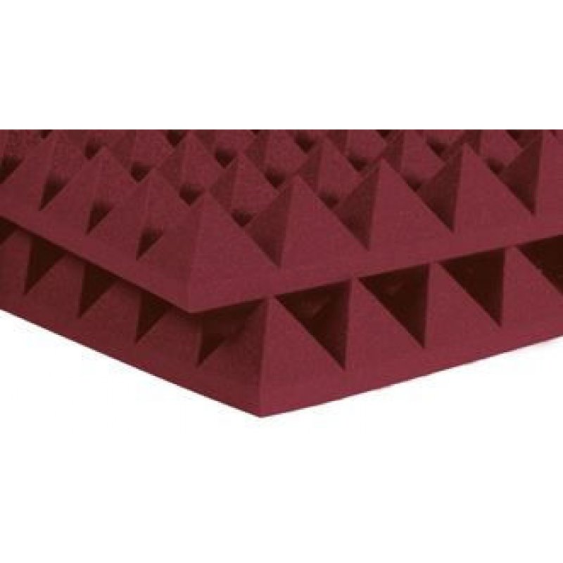 AURACO 4PYR22BUR_HP 4" Studiofoam Pyramids (6-pack, 2'x2'x4", Burgundy)