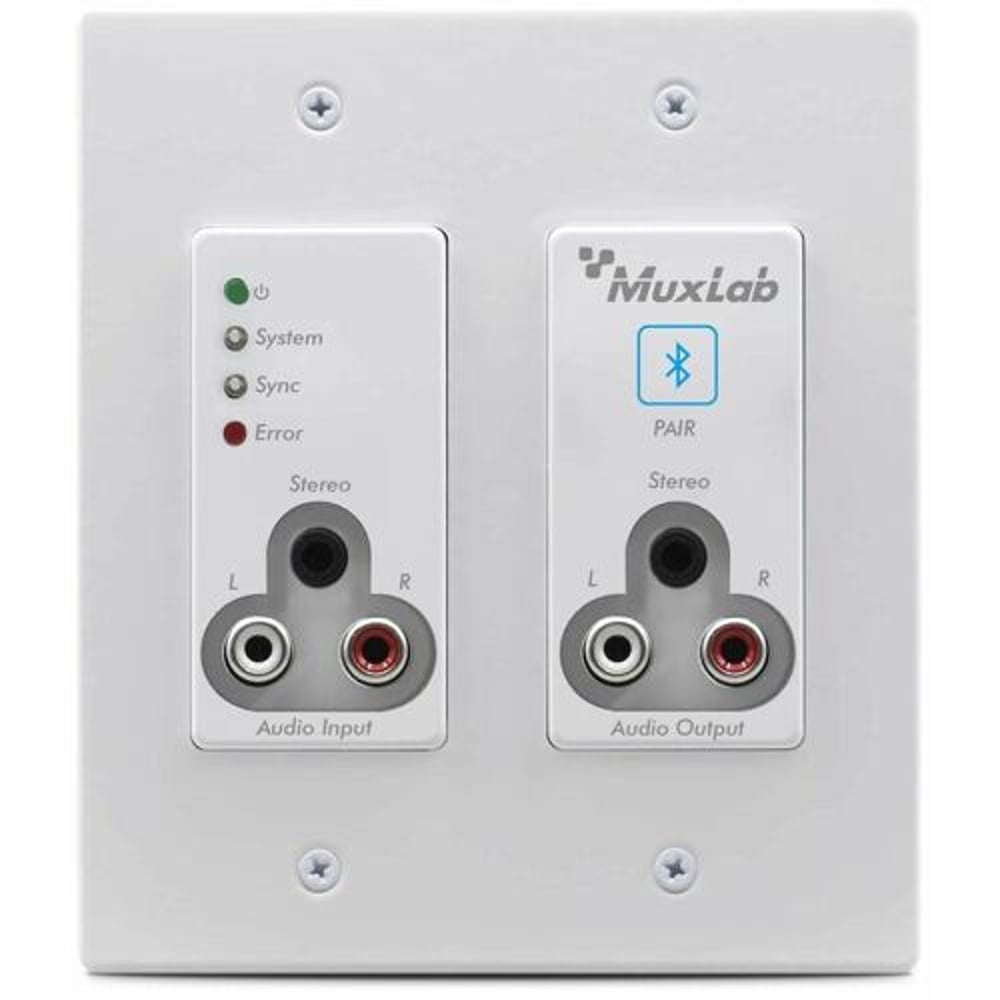 MUXLAB 500559-WH Bluetooth And Rca/3.5Mm Audio To Dante, White