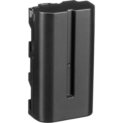 Blackmagic Design BATT-NPF570/CAM battery front face with center guide channel and side release tabs