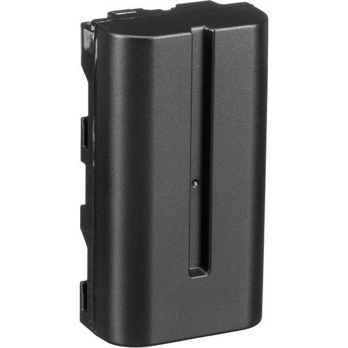 Blackmagic Design BATT-NPF570/CAM battery front face with center guide channel and side release tabs