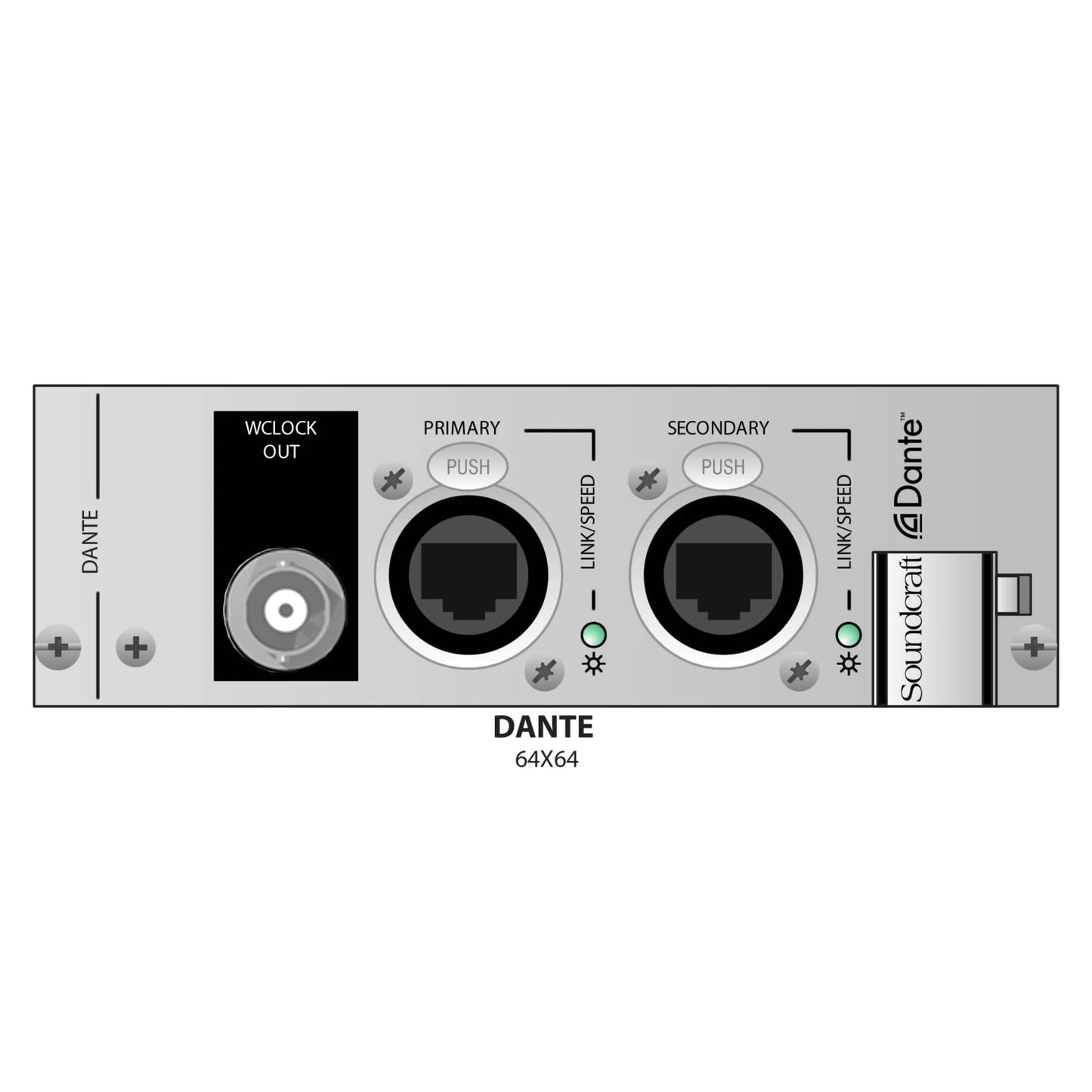 Soundcraft 5076583.V Dante Card 64-Channel Network Audio Interface