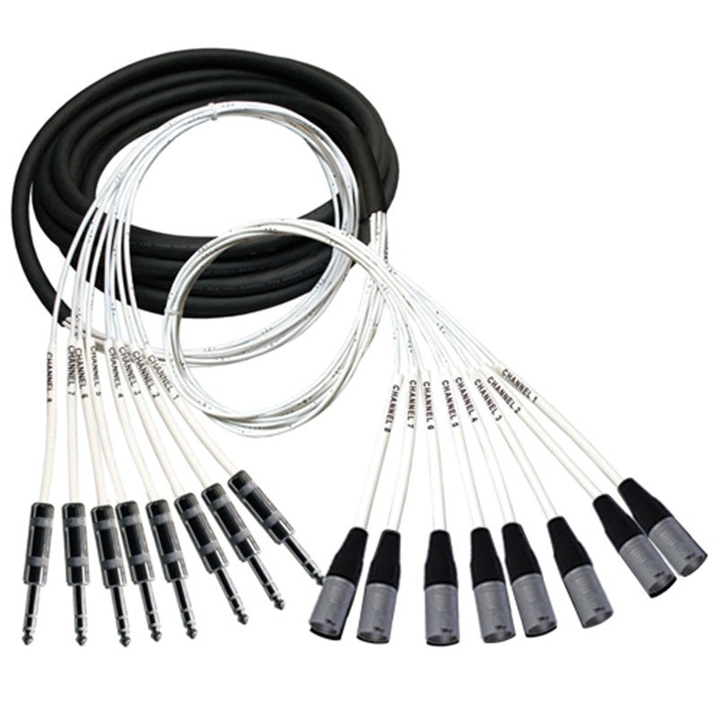 Rapco-Horizon MT8FM 8-Channel XLRM to XLRF Snake | Length: 25 feet