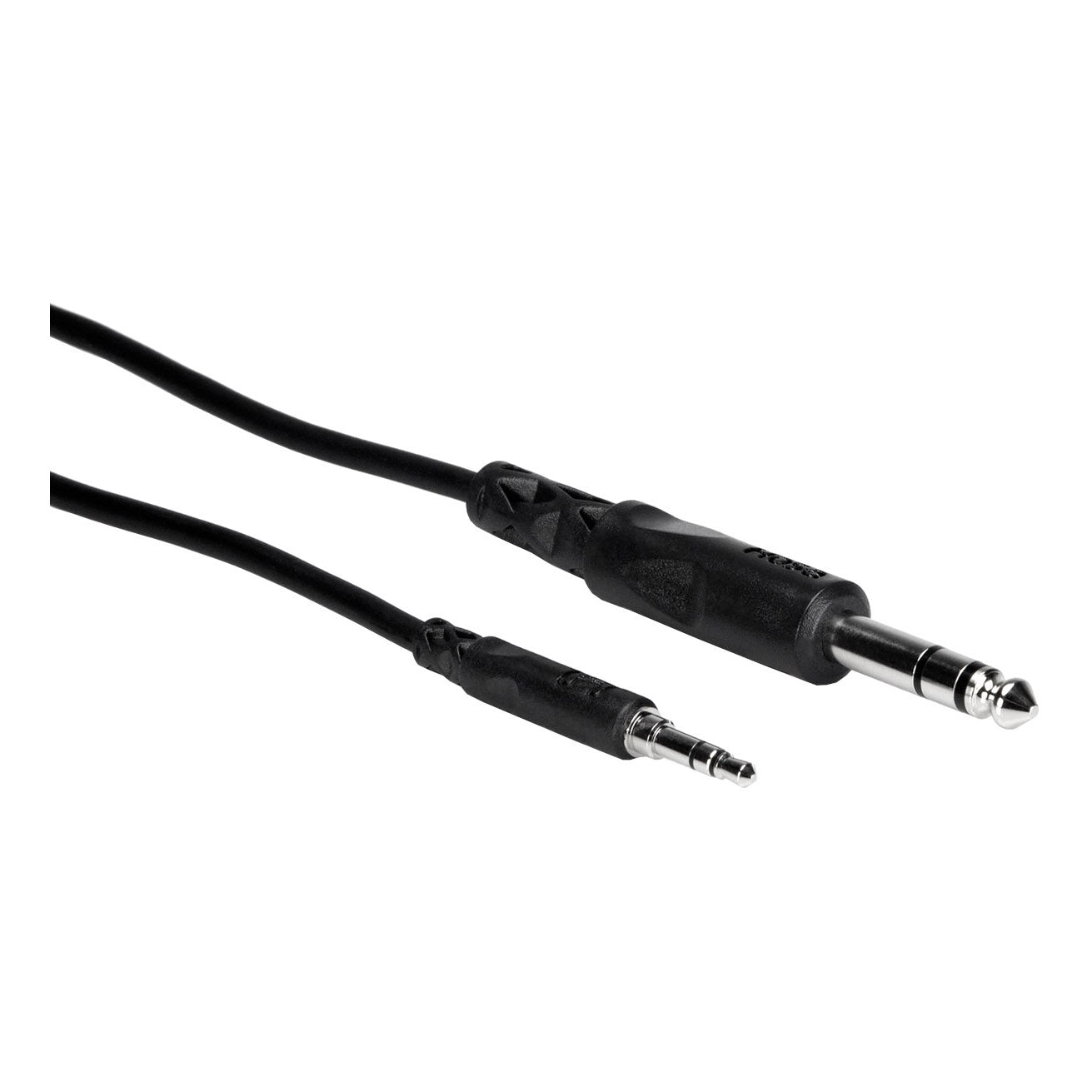 Hosa 3.5mm TRS to 1/4 TRS Stereo Interconnect Cable ends