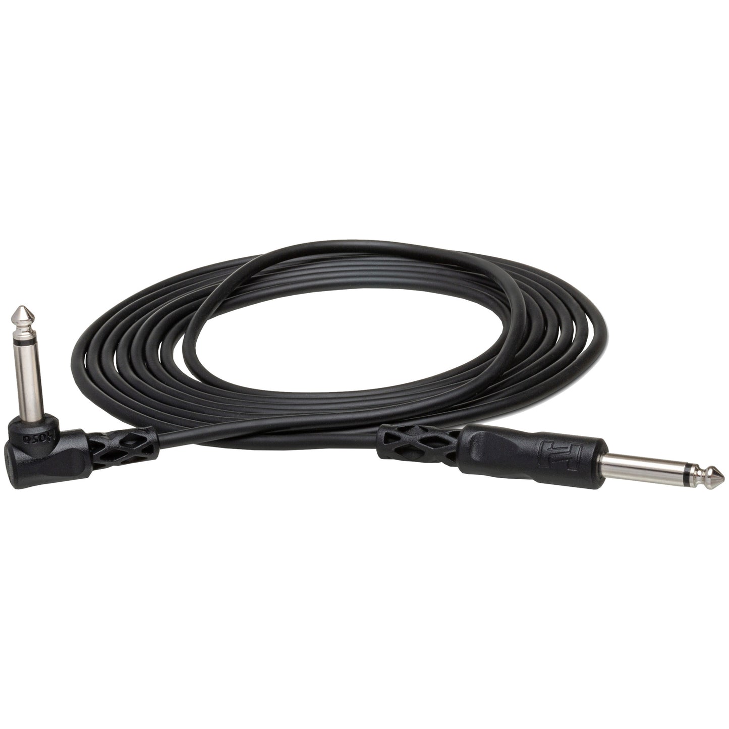 Hosa 1/4 TS to Right-Angle 1/4 TS Unbalanced Interconnect Cable