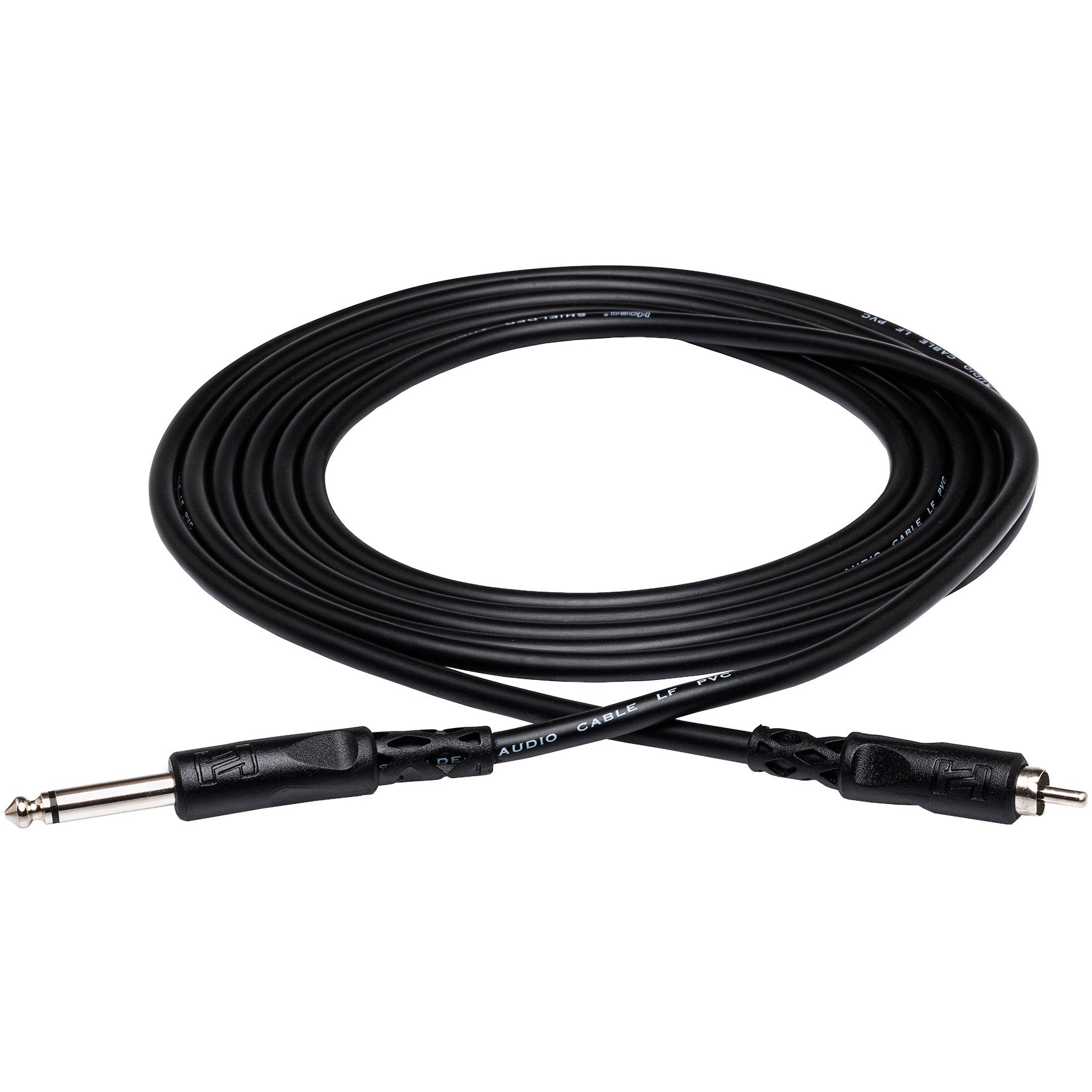 Hosa Right-Angle 1/4 TS to RCA Unbalanced Interconnect Cable