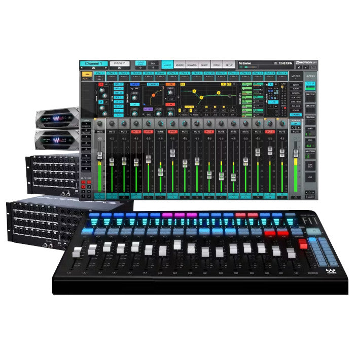 Waves eMotion LV1 + Extreme Server-C + 64-Preamp Stagebox + Axis Scope