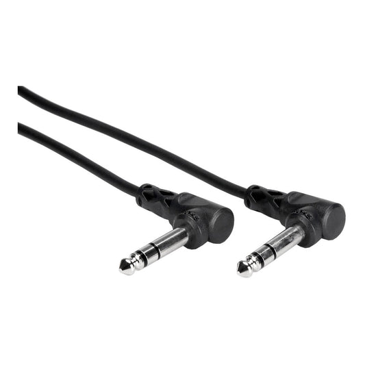 Hosa Right-Angle 1/4 TRS to Same Balanced Interconnect Cable