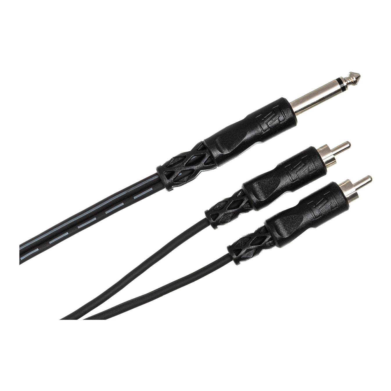 Hosa 1/4 TS to Dual RCA Y Cable ends