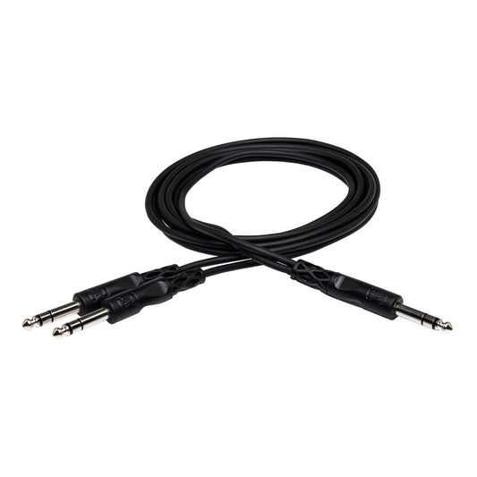 Hosa 1/4 TRS to Dual 1/4 TRS Y Cable