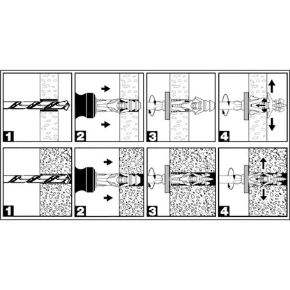 53881_Primacoustic-Broadway-Cobra-Kit-100-Triple-Grip-Wall-Anchors-With-Drill-Bit-100-Pack_ALT4_sqr