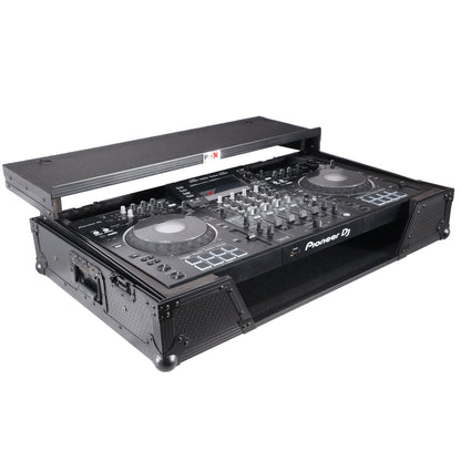 ProX ATA Flight Case For Pioneer XDJ-XZ DJ Controller with 1U Rack Space and Wheels | Black/Black | With Laptop Shelf