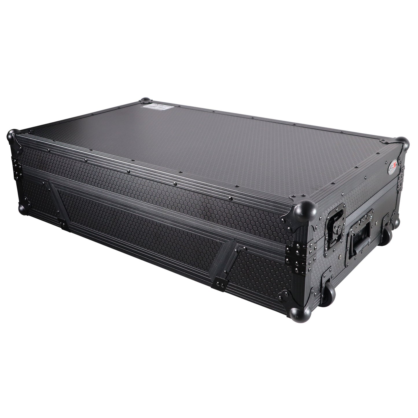 ProX ATA Flight Case For Pioneer XDJ-XZ DJ Controller with 1U Rack Space and Wheels | Black/Black | With Laptop Shelf