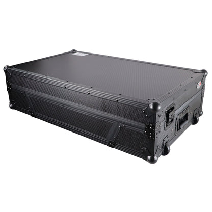 ProX ATA Flight Case For Pioneer XDJ-XZ DJ Controller with 1U Rack Space and Wheels | Black/Black | With Laptop Shelf
