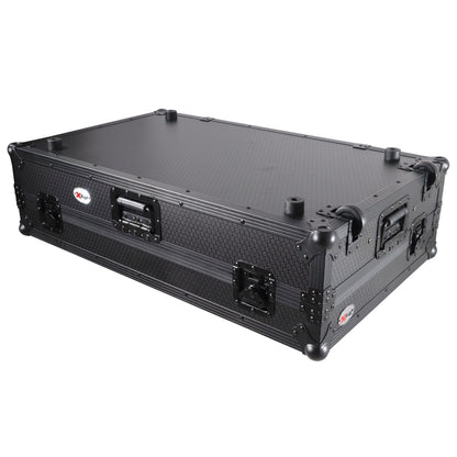 ProX ATA Flight Case For Pioneer XDJ-XZ DJ Controller with 1U Rack Space and Wheels | Black/Black | With Laptop Shelf