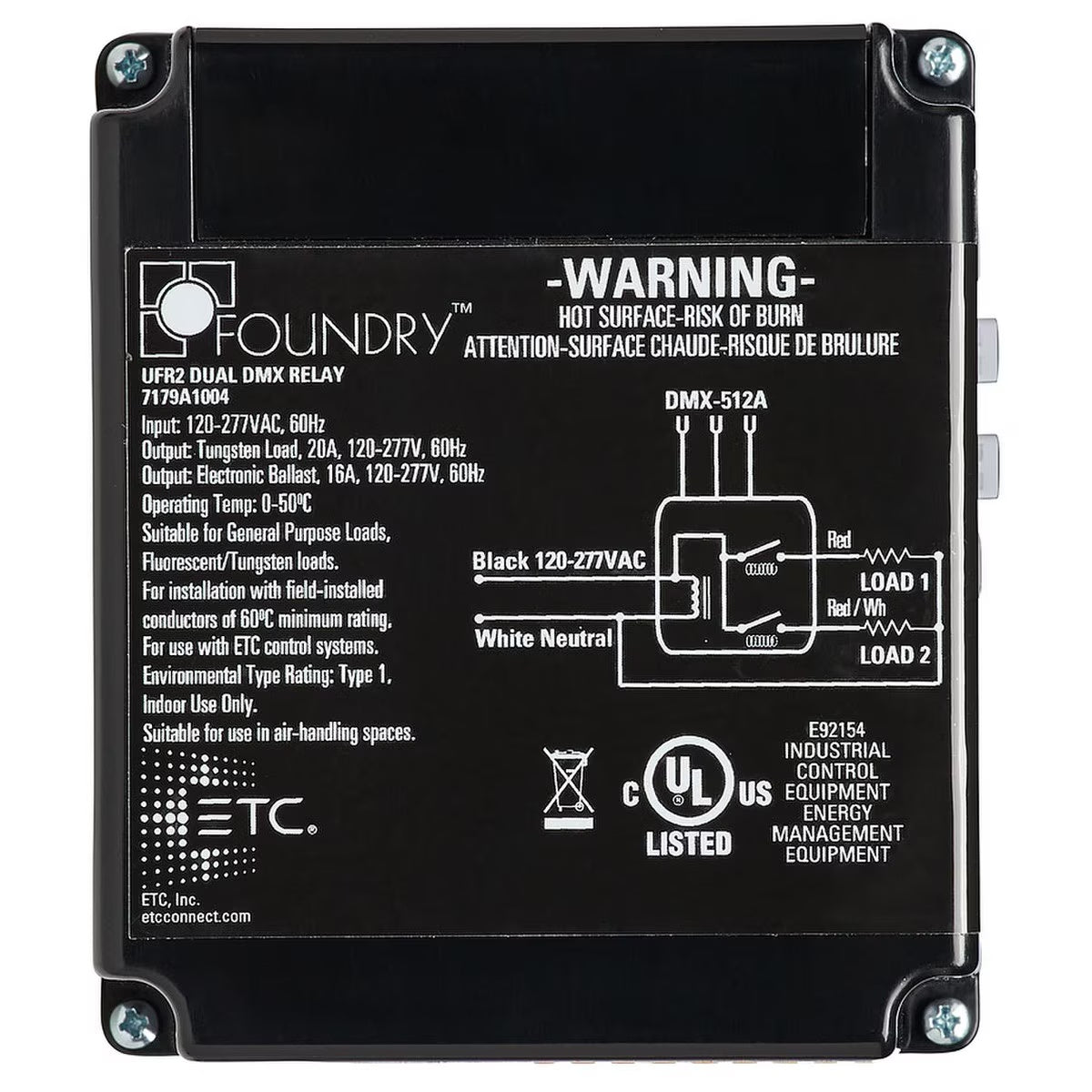 ETC 7179A1024 Dual Zone DMX Relay Controller