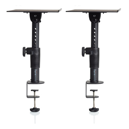 Gator GFWSPKSTMNDSKCMP Frameworks Clamp-On Studio Monitor Stand