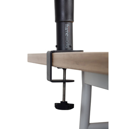 Gator GFWSPKSTMNDSKCMP Frameworks Clamp-On Studio Monitor Stand