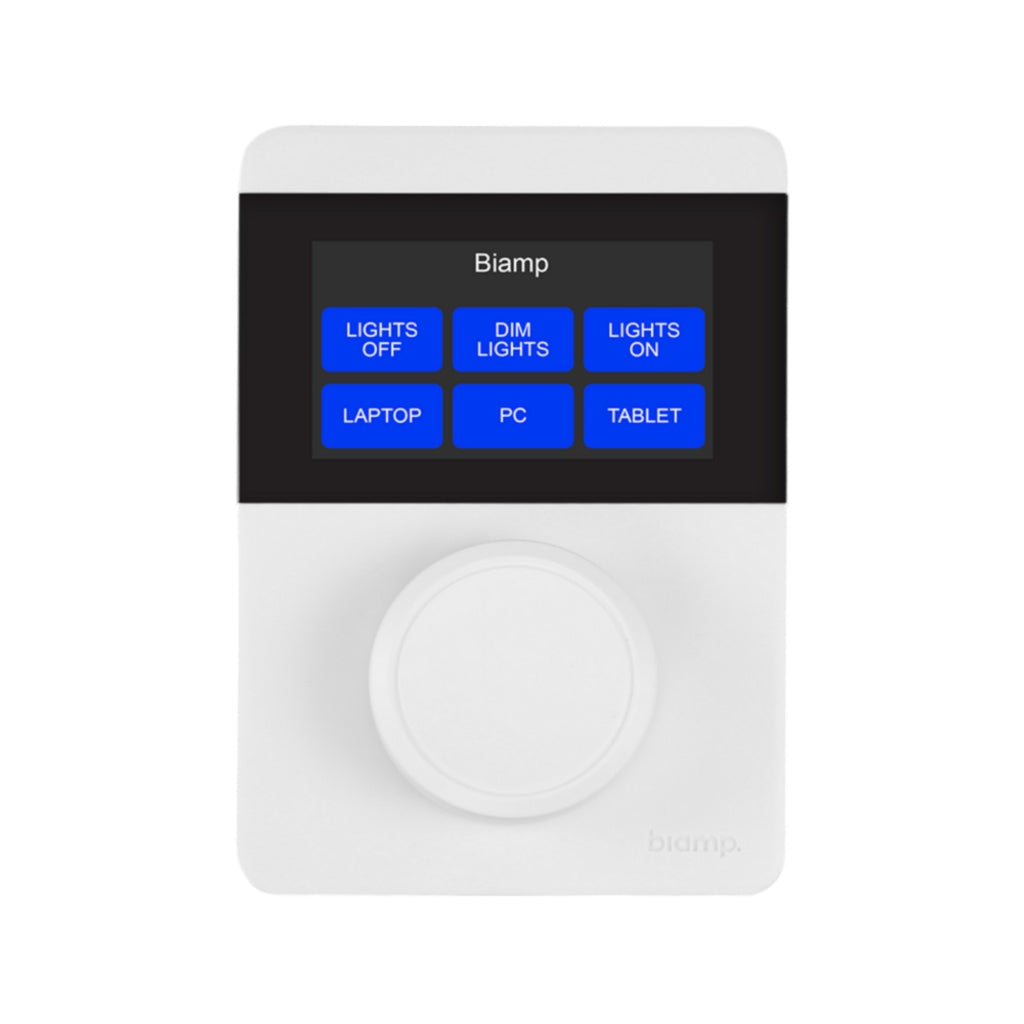 Biamp Apprimo TEC-X Networked Control Pad With LCD | White