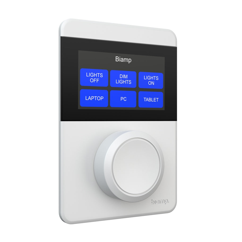 Biamp Apprimo TEC-X Networked Control Pad With LCD | White