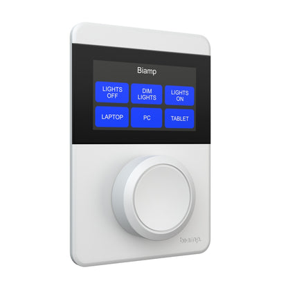 Biamp Apprimo TEC-X Networked Control Pad With LCD | White