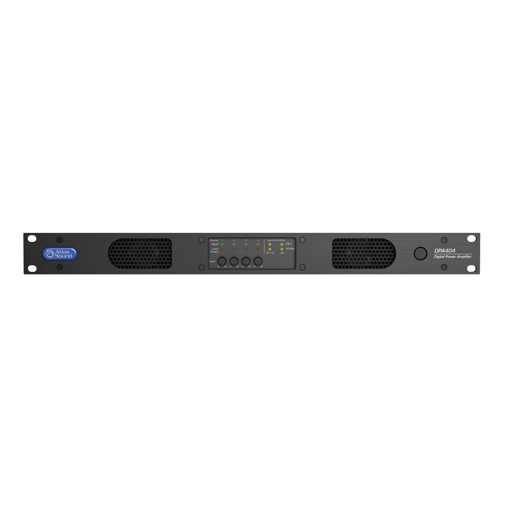 AtlasIED DPA404 400W Networkable 4-Channel Power Amplifier